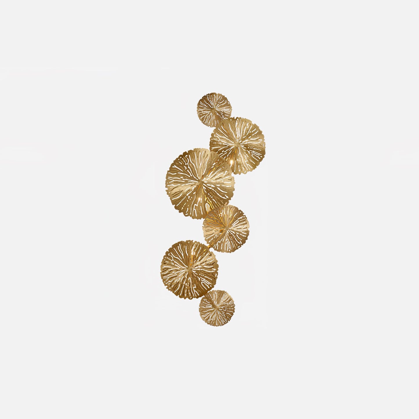 Lotus Leaf Wall Sconce | Brass | Gilded