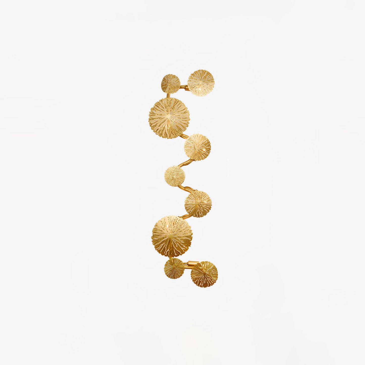 Lotus Leaf Wall Sconce | Brass | Gilded