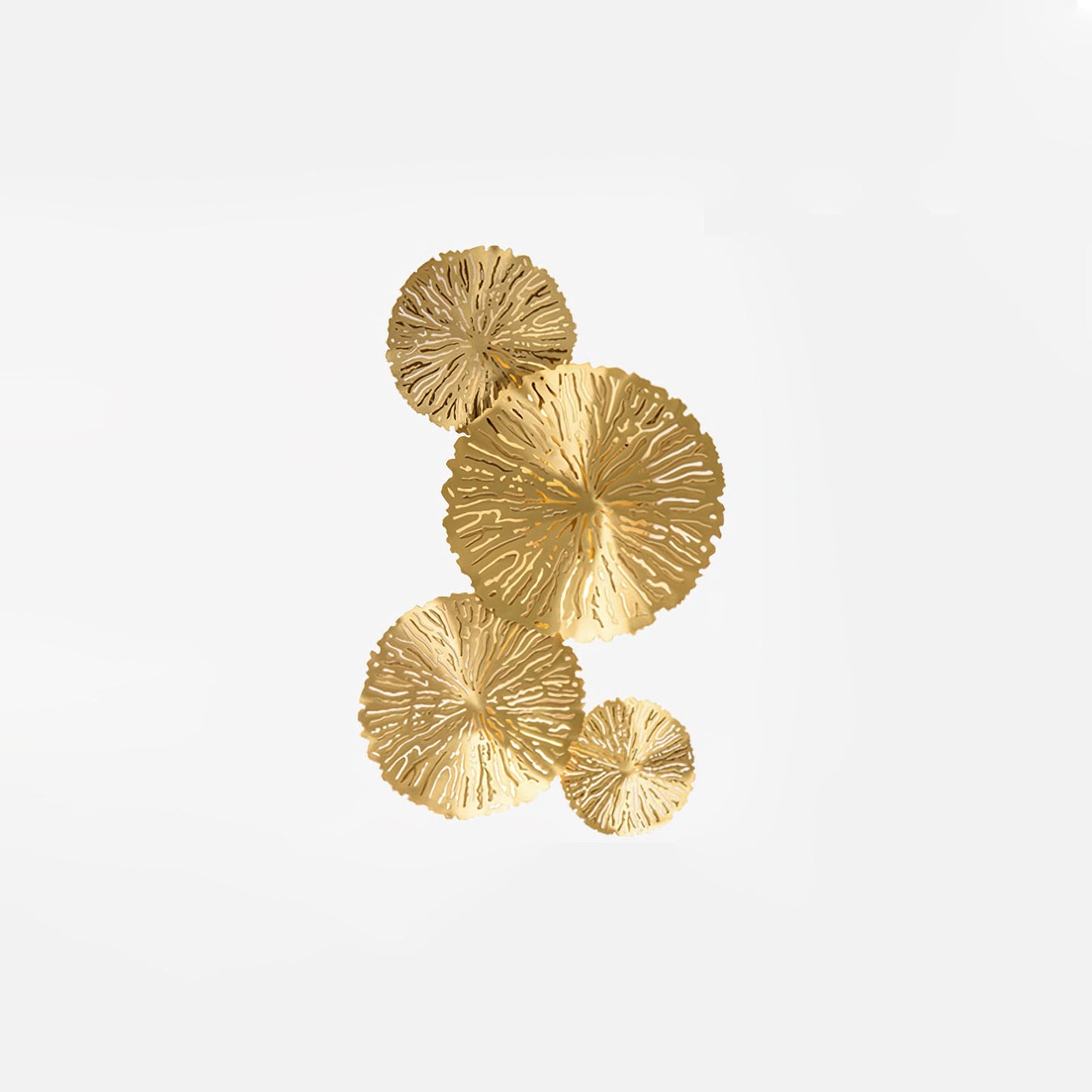 Lotus Leaf Wall Sconce | Brass | Gilded