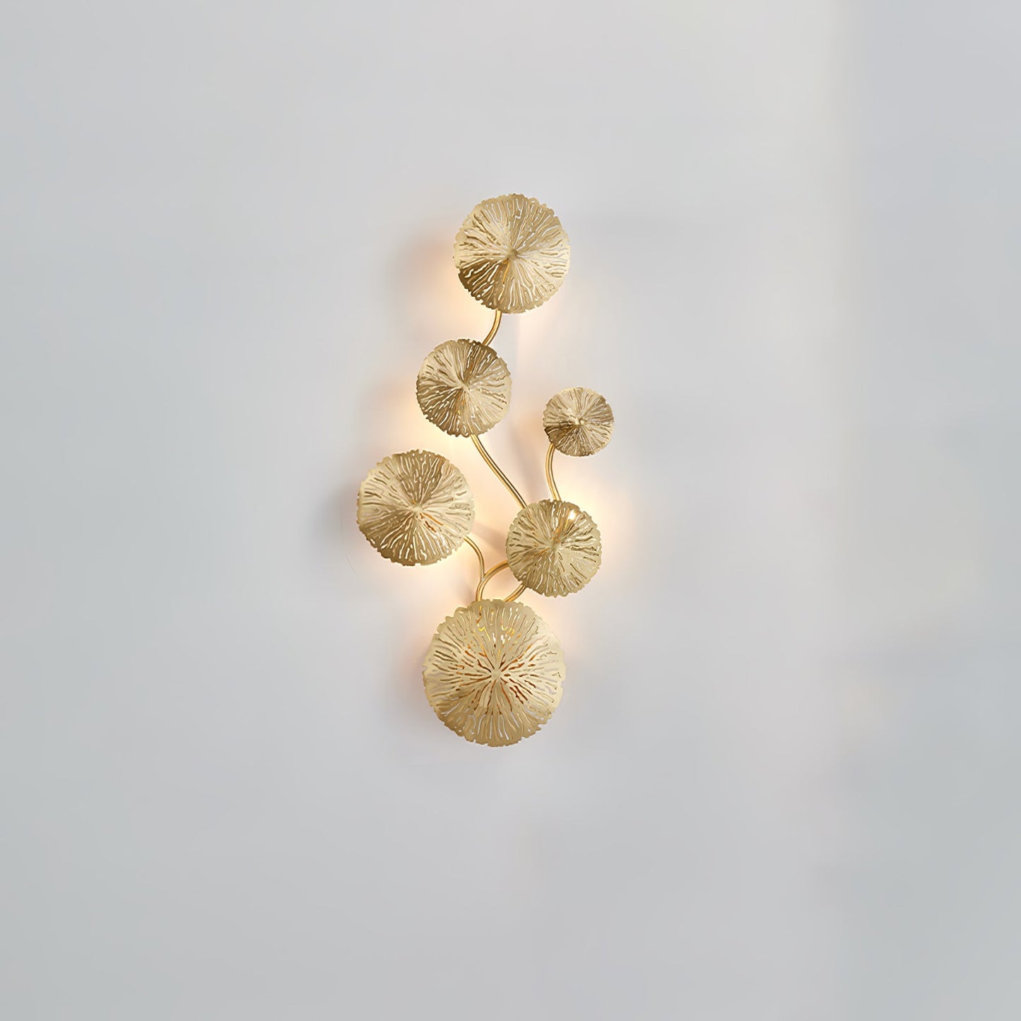Lotus Leaf Wall Sconce | Brass | Gilded