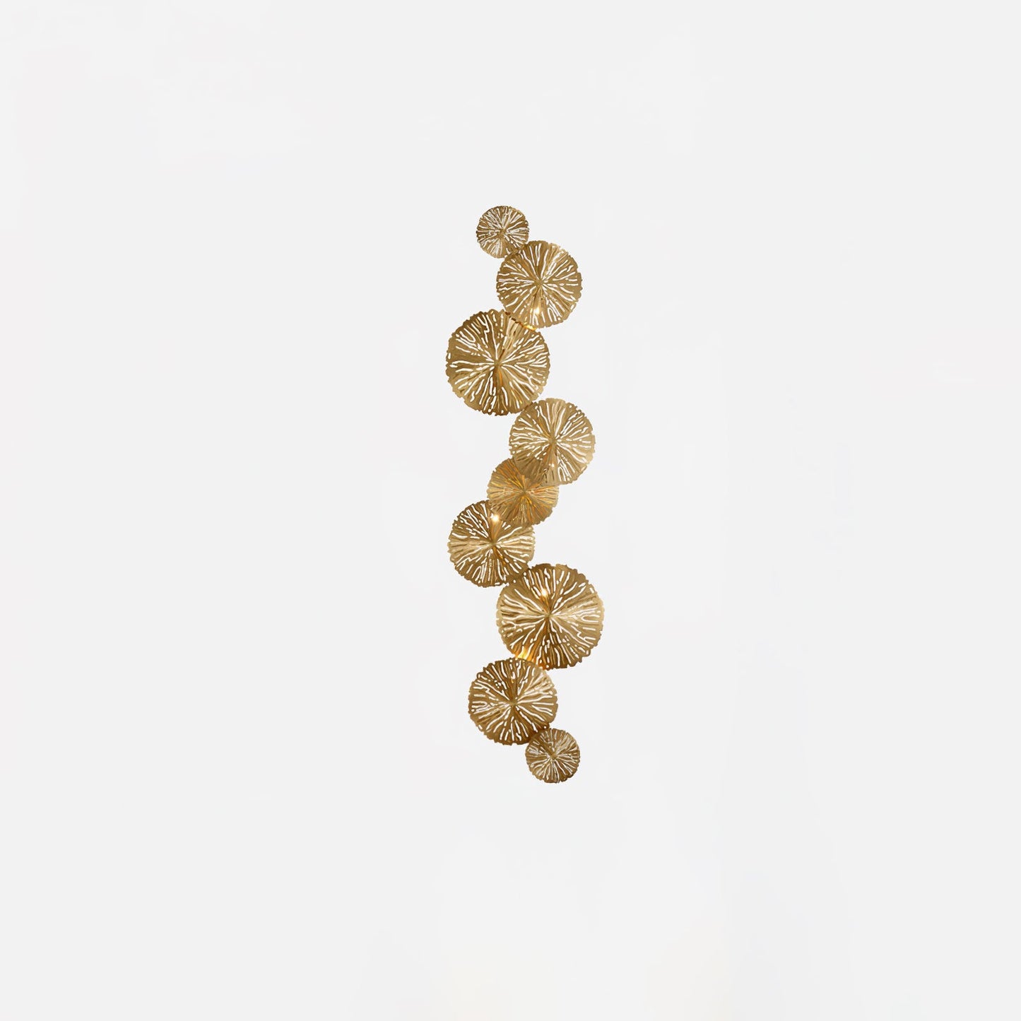Lotus Leaf Wall Sconce | Brass | Gilded