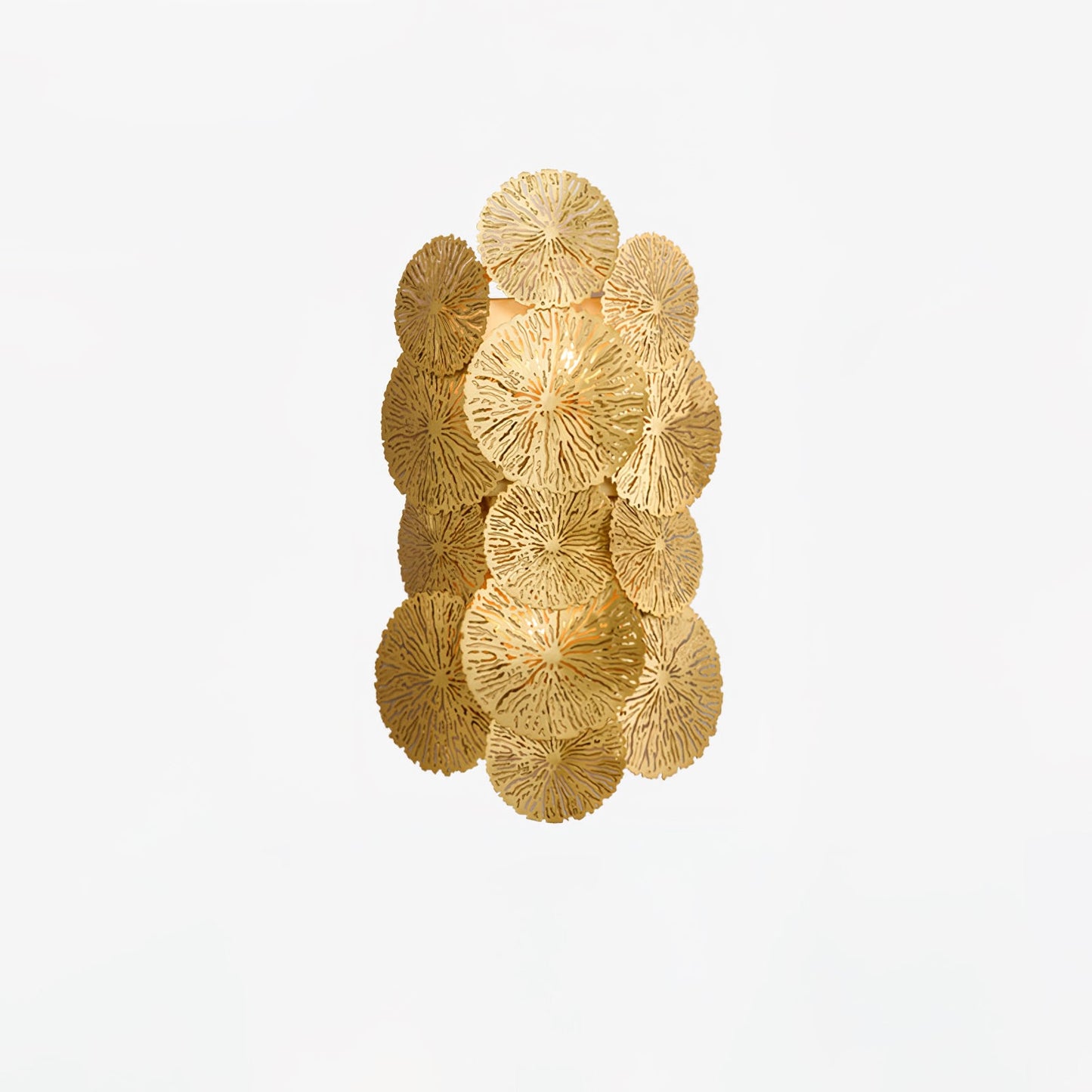 Lotus Leaf Wall Sconce | Brass | Gilded