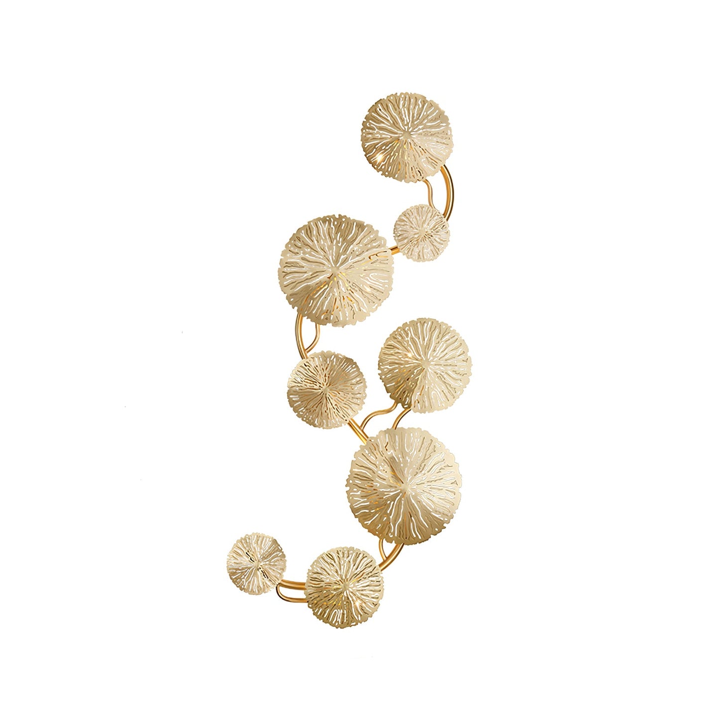 Lotus Leaf Wall Sconce | Brass | Gilded