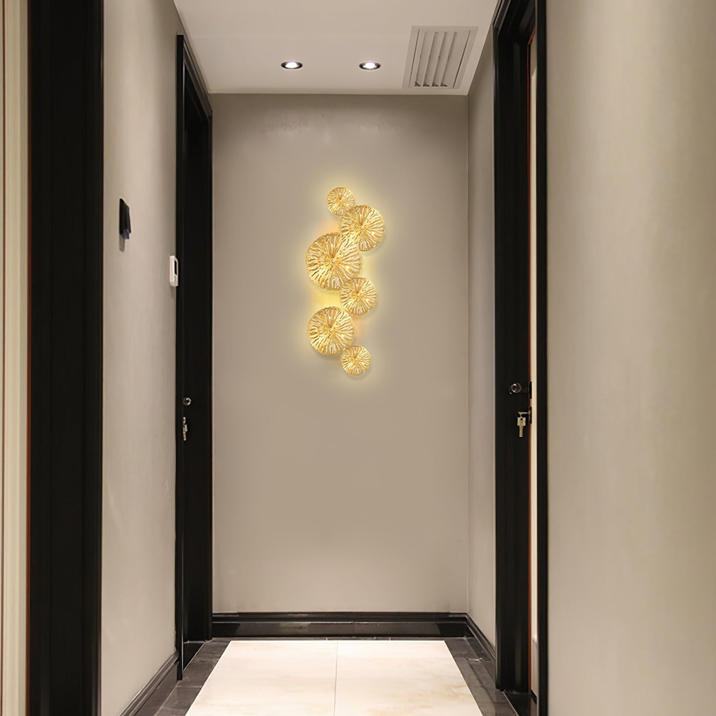 Lotus Leaf Wall Sconce | Brass | Gilded