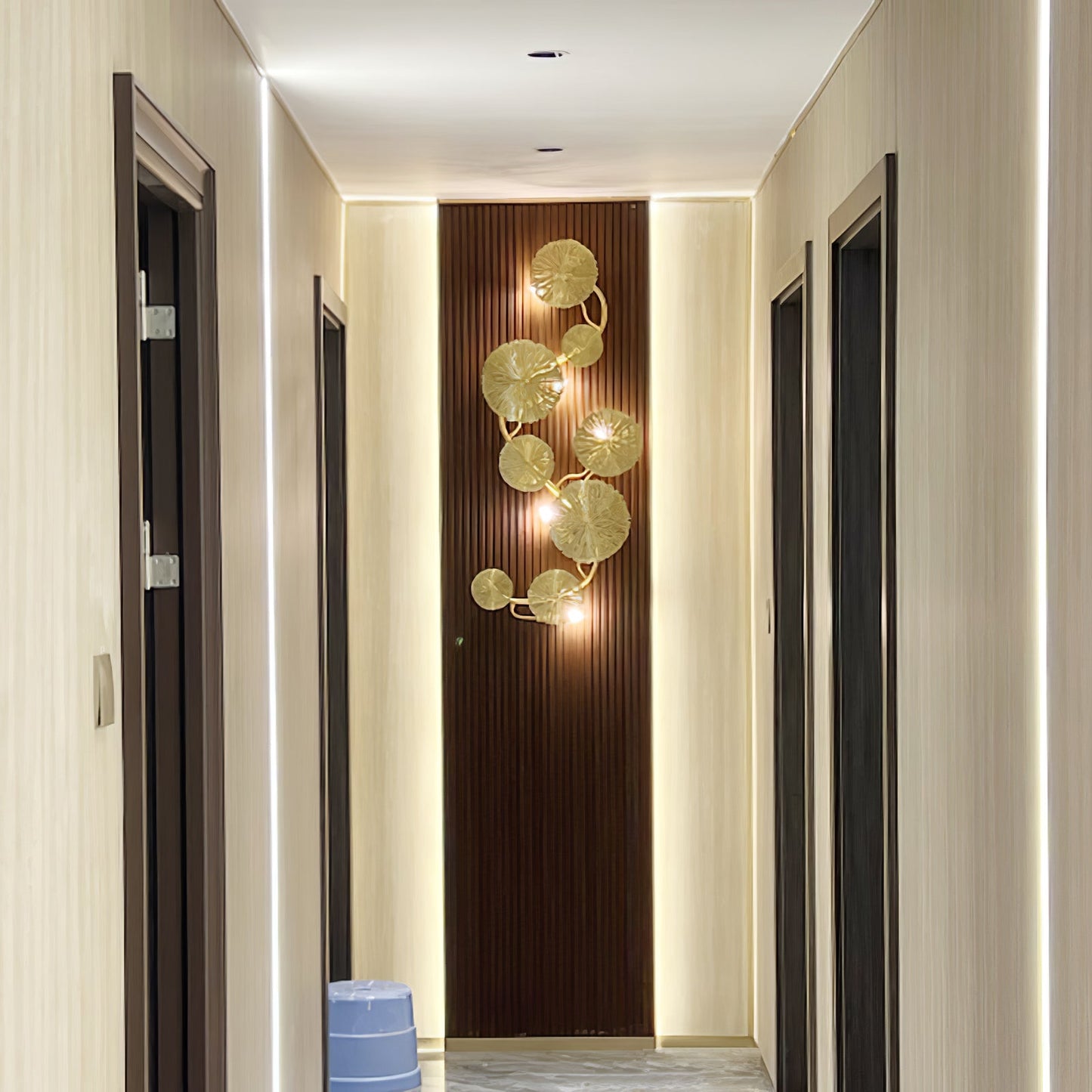Lotus Leaf Wall Sconce | Brass | Gilded