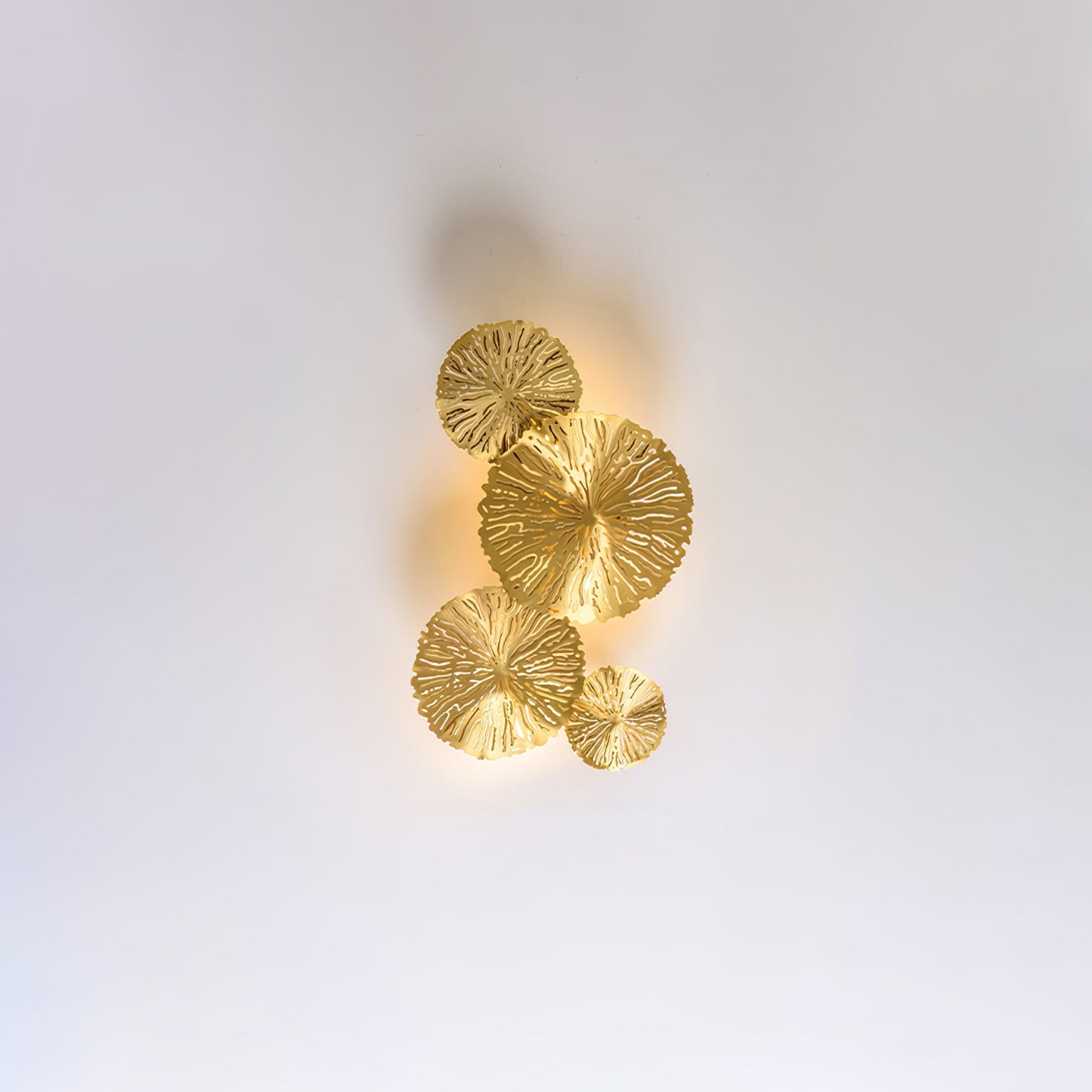 Lotus Leaf Wall Sconce | Brass | Gilded