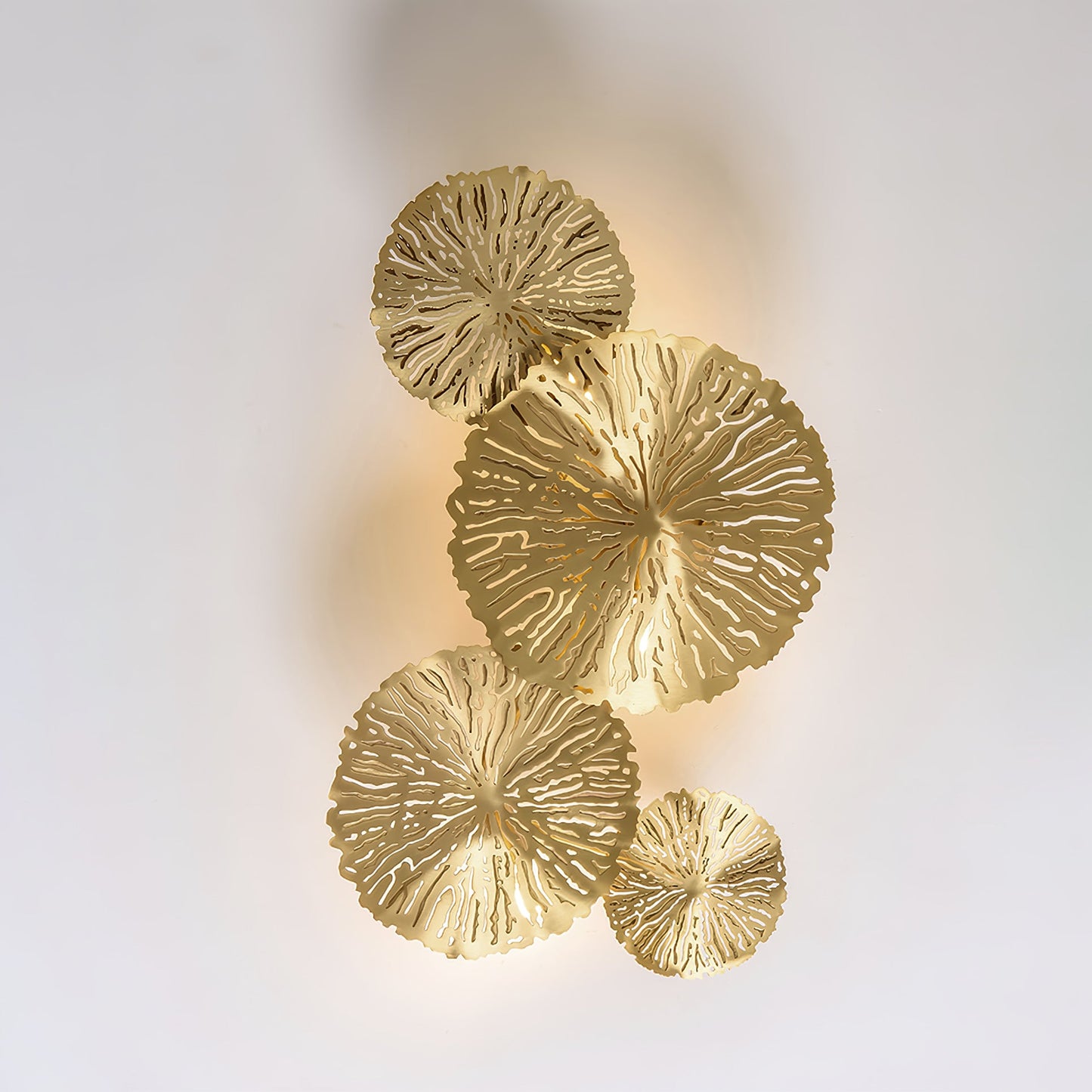 Lotus Leaf Wall Sconce | Brass | Gilded
