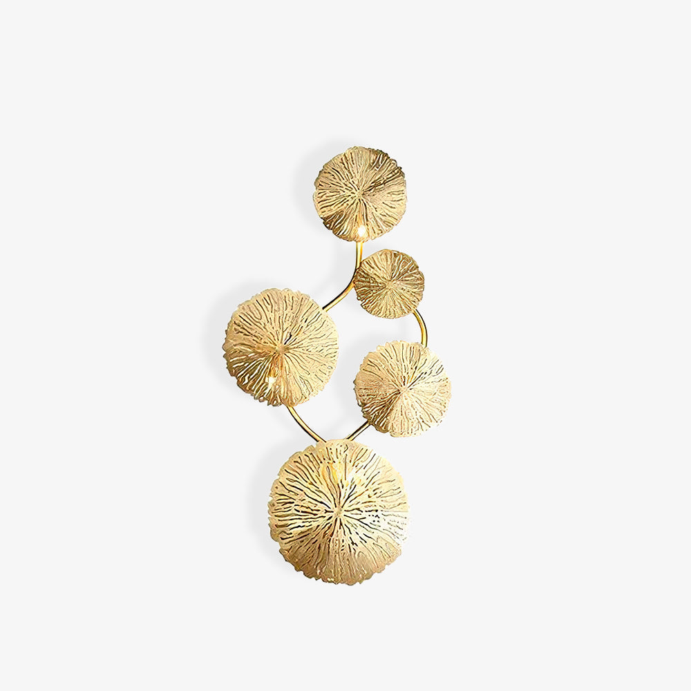 Lotus Leaf Wall Sconce | Brass | Gilded