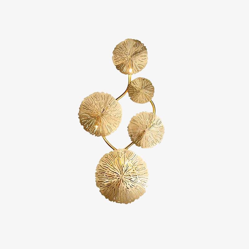 Lotus Leaf Wall Sconce | Brass | Gilded