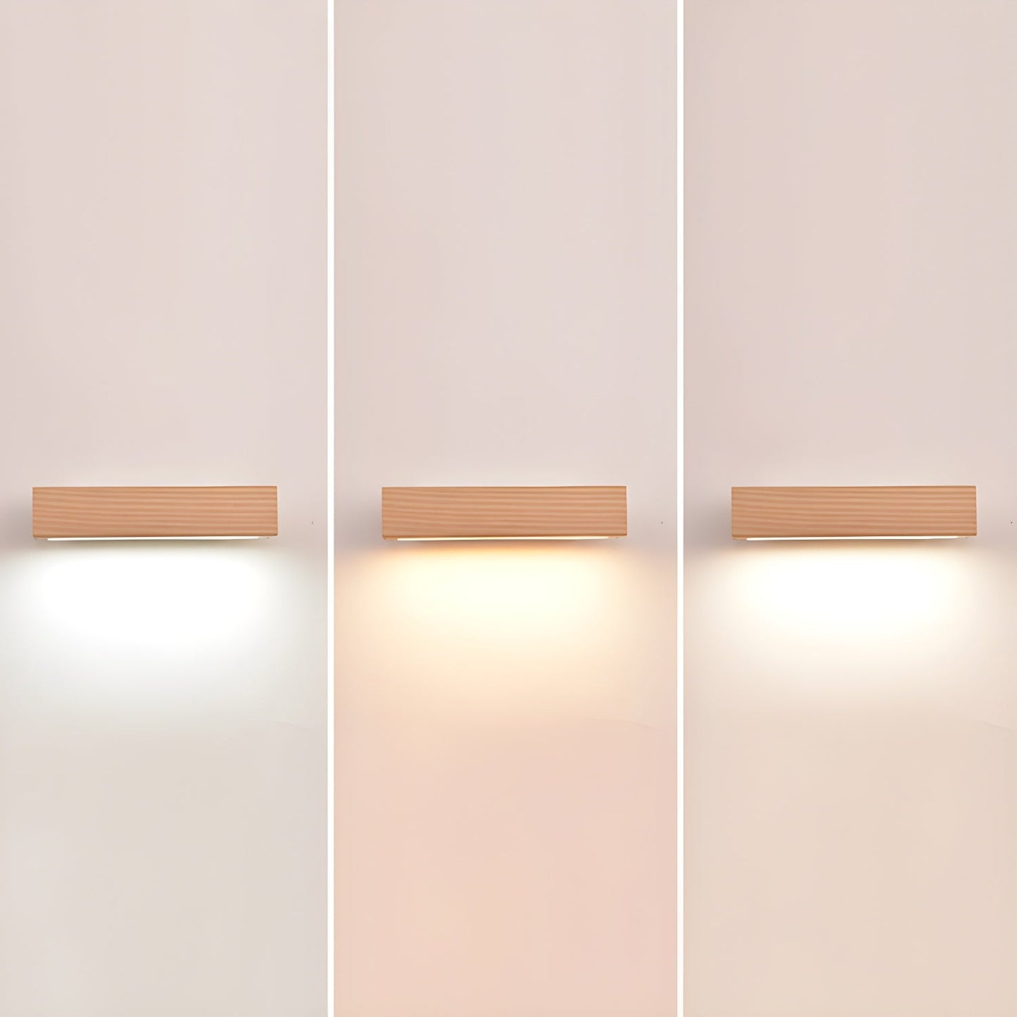 Luca Angle Wall Light | Modern Wood LED | White