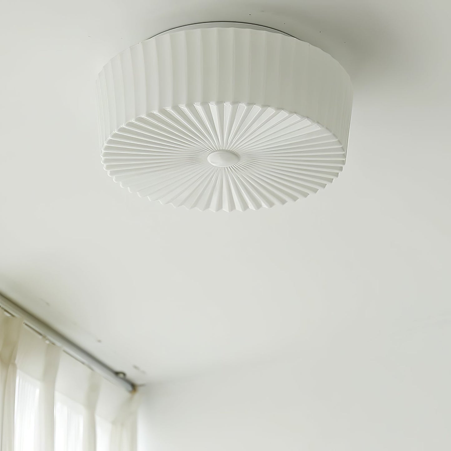 Lume Glass Ceiling Light | Metal & Glass | White