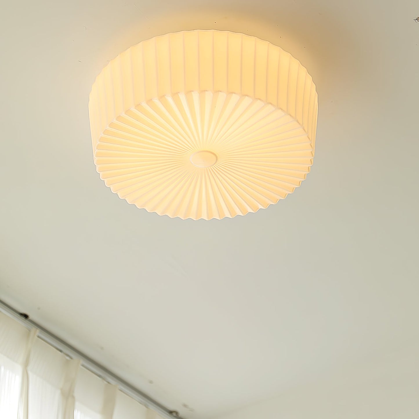 Lume Glass Ceiling Light | Metal & Glass | White