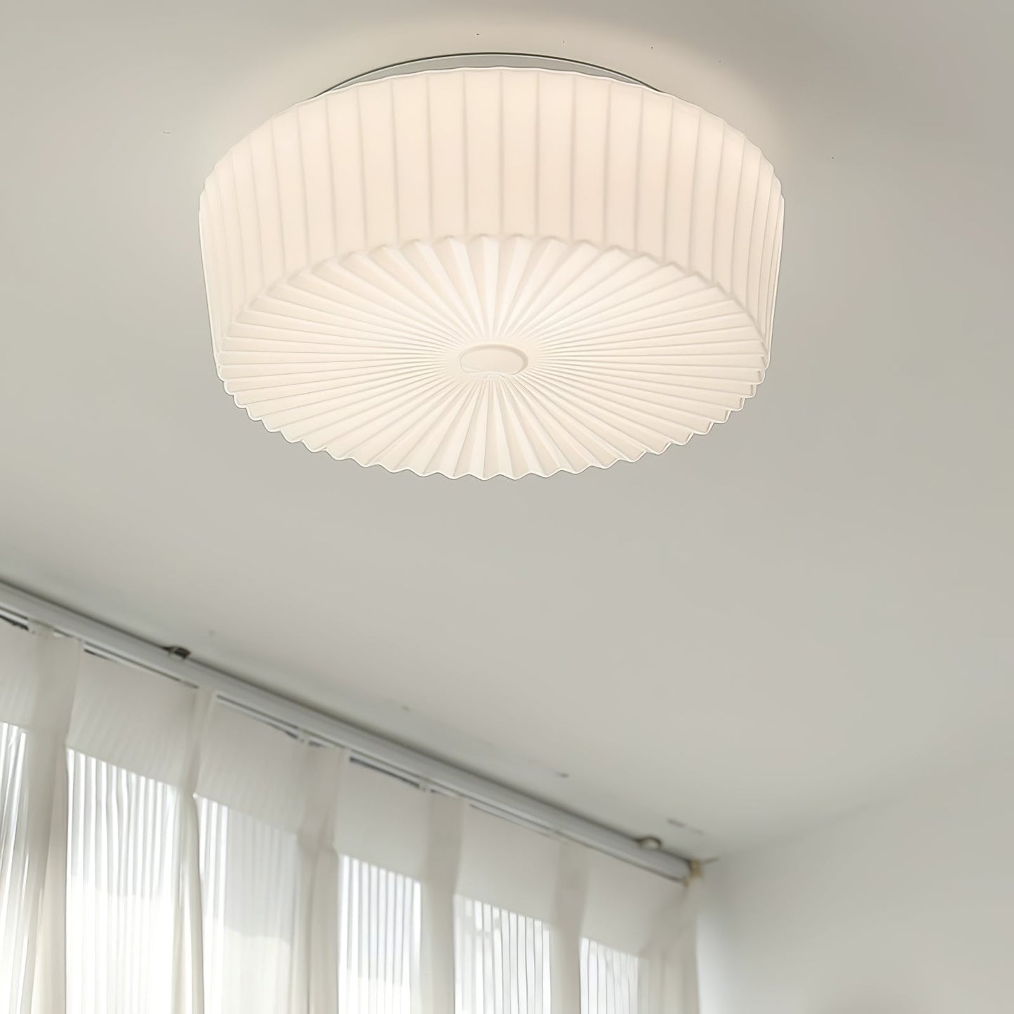 Lume Glass Ceiling Light | Metal & Glass | White
