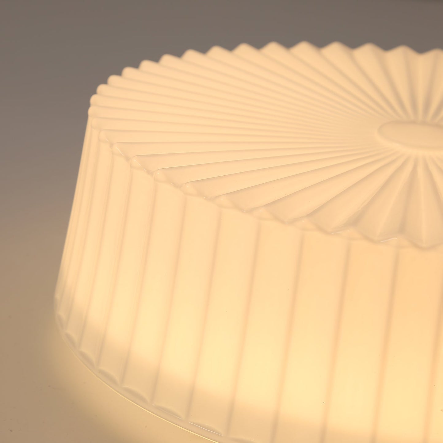 Lume Glass Ceiling Light | Metal & Glass | White