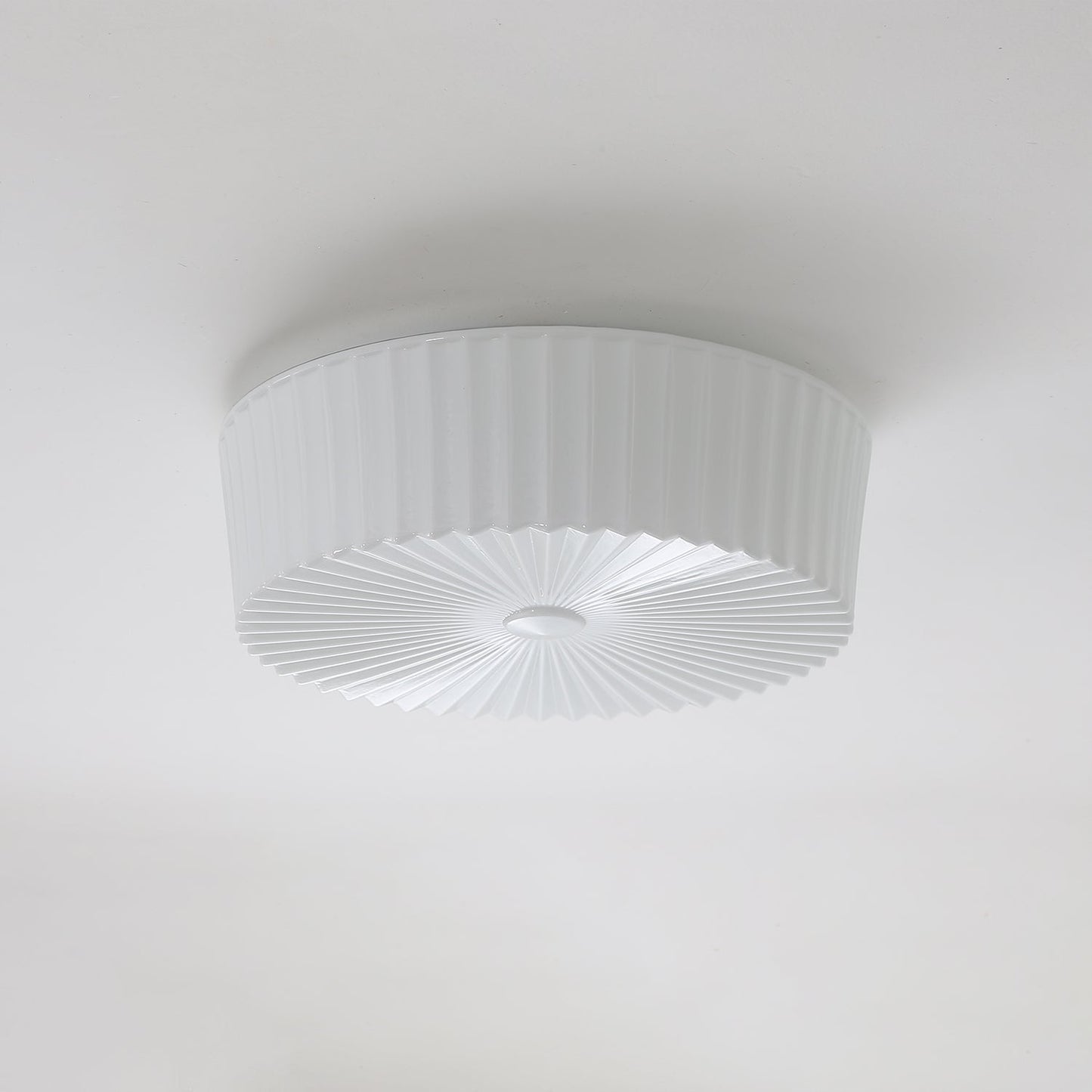 Lume Glass Ceiling Light | Metal & Glass | White
