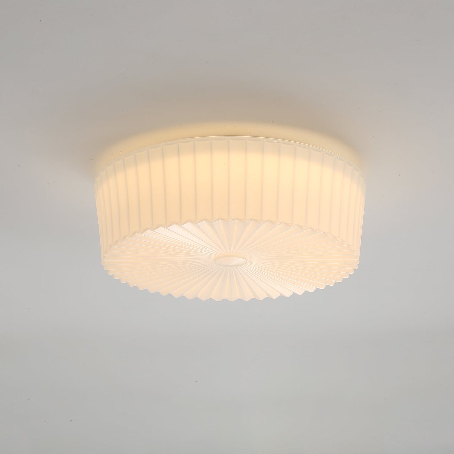 Lume Glass Ceiling Light | Metal & Glass | White