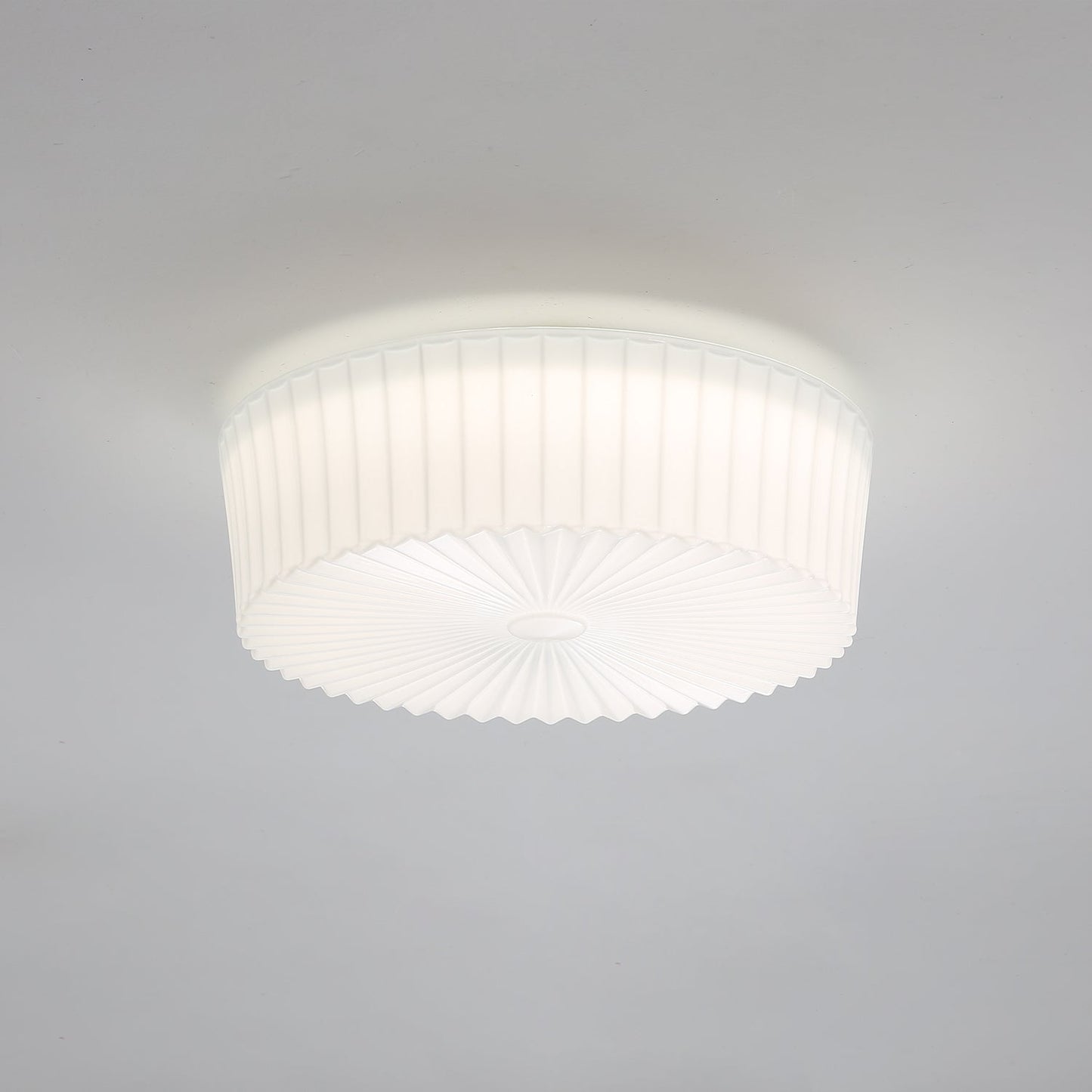 Lume Glass Ceiling Light | Metal & Glass | White