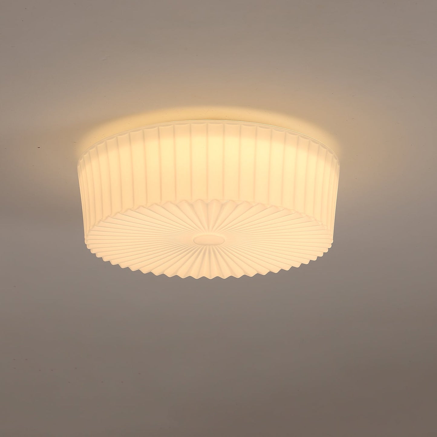 Lume Glass Ceiling Light | Metal & Glass | White
