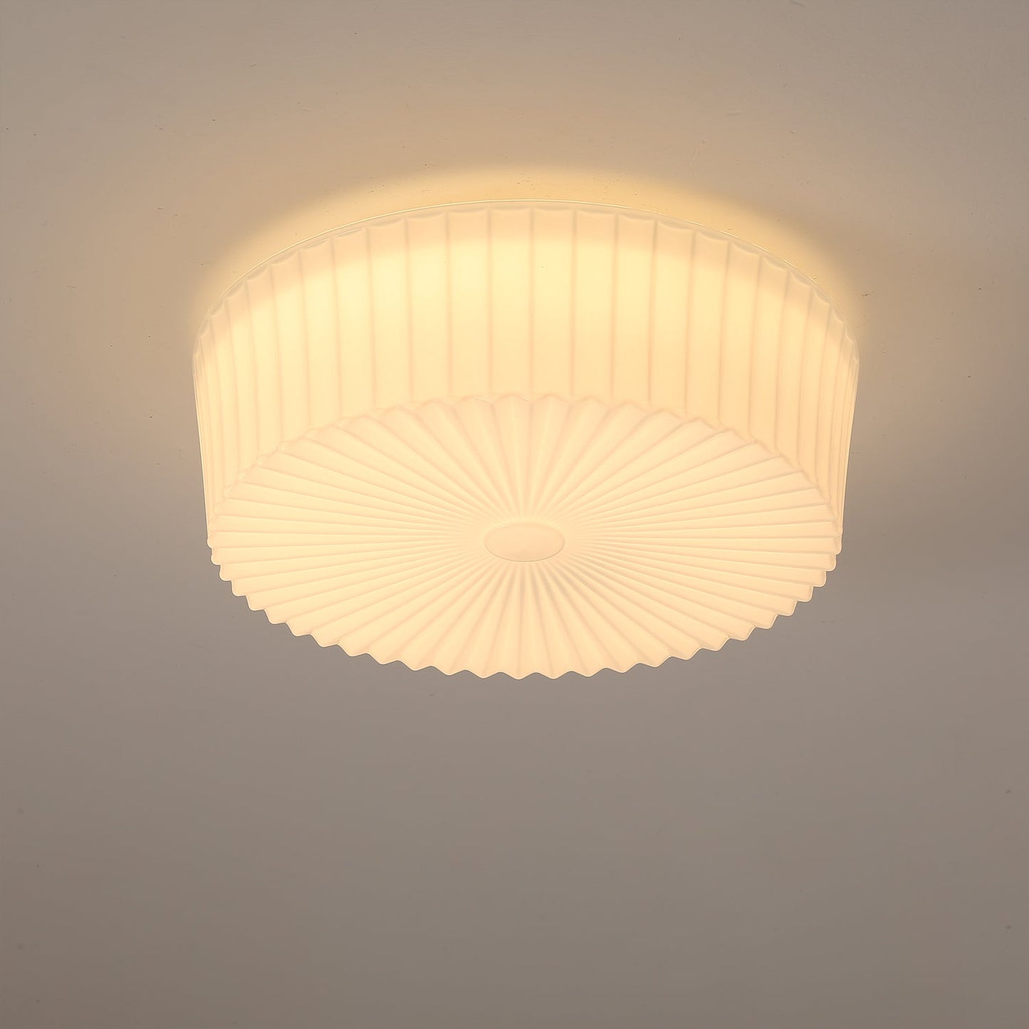 Lume Glass Ceiling Light | Metal & Glass | White
