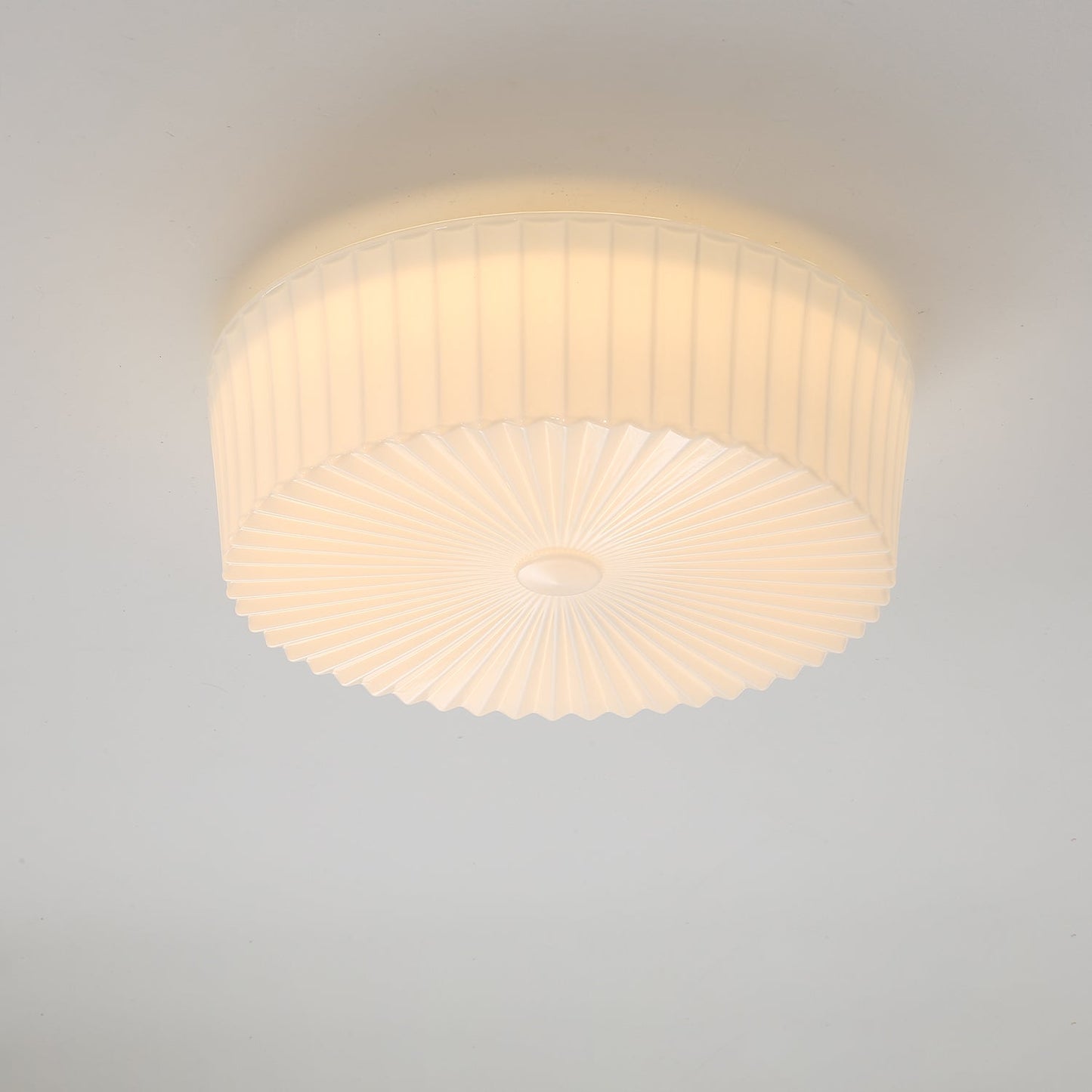 Lume Glass Ceiling Light | Metal & Glass | White