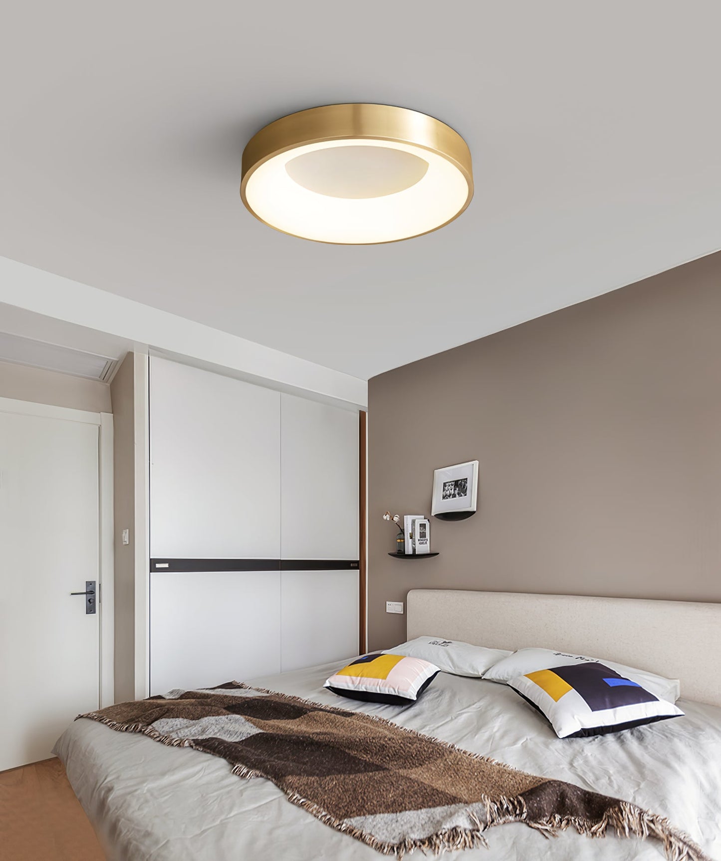 Lumenia Ceiling Light | Brass & Acrylic | Modern Design