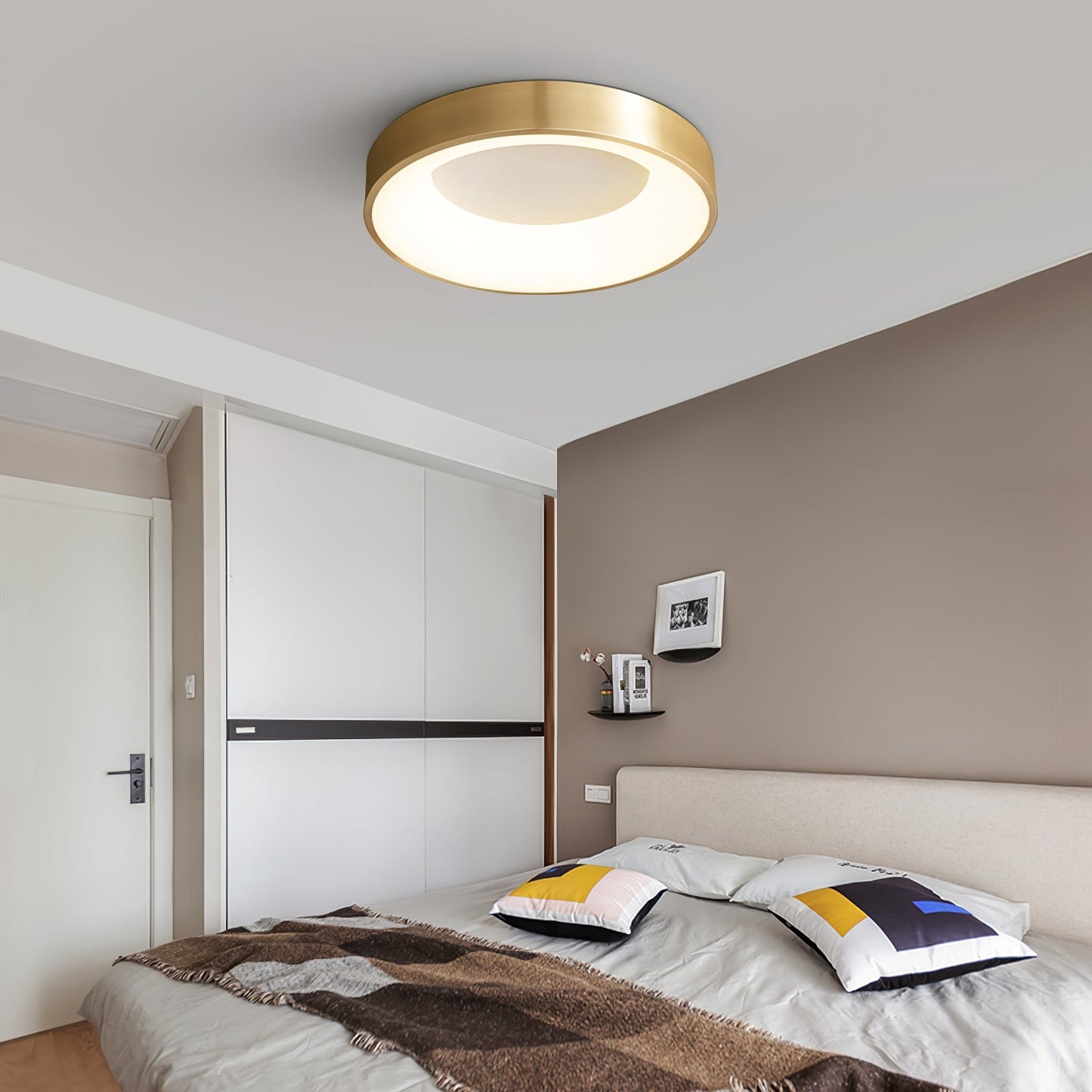 Lumenia Ceiling Light | Brass & Acrylic | Modern Design