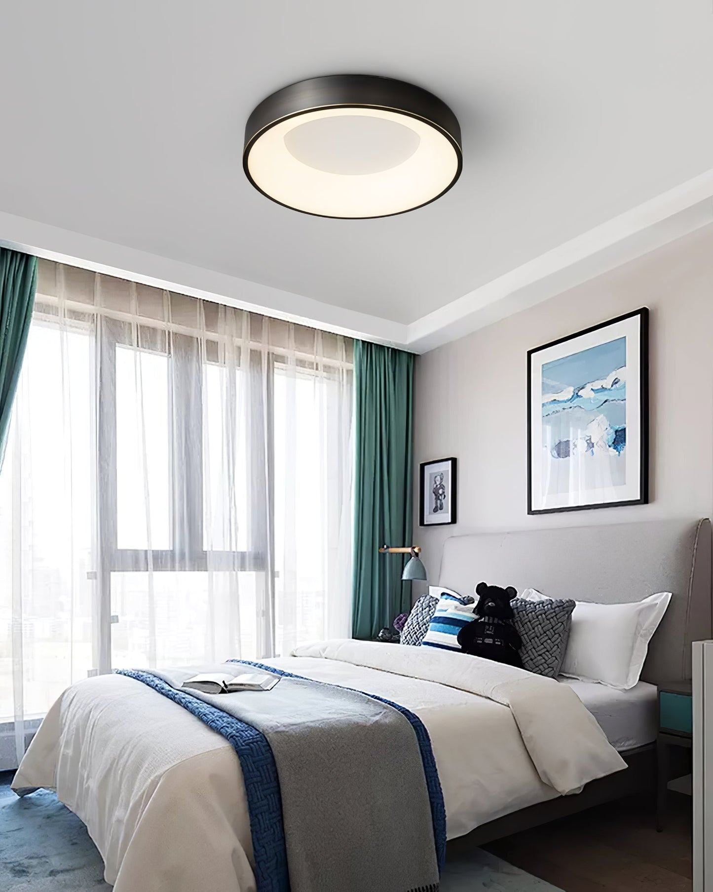 Lumenia Ceiling Light | Brass & Acrylic | Modern Design