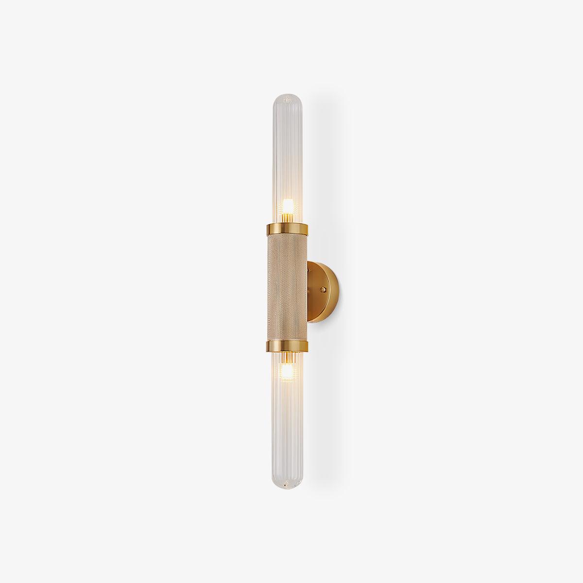 Luminous Wall Sconce | Gold Metal & Glass | Set of 2