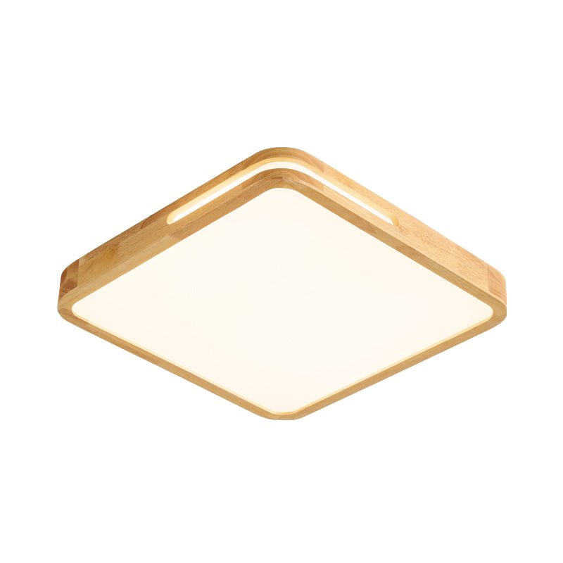 Lumis Halo Ceiling Light | Modern LED | Walnut Wood, White