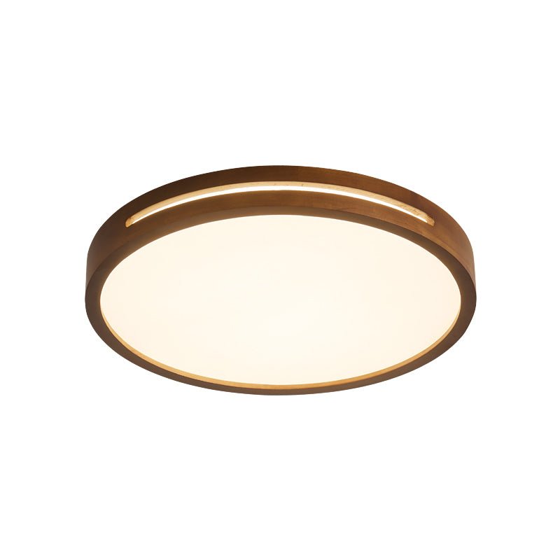 Lumis Halo Ceiling Light | Modern LED | Walnut Wood, White