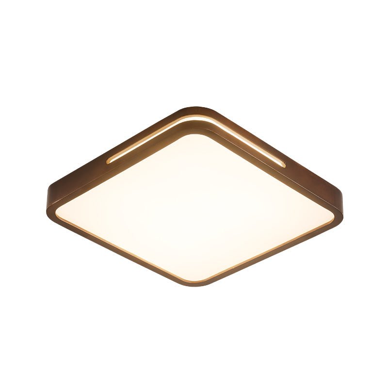 Lumis Halo Ceiling Light | Modern LED | Walnut Wood, White