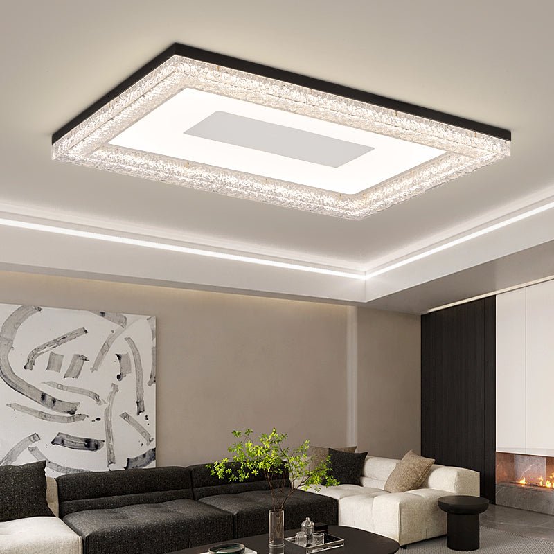 Lumora Resin Ceiling Light | Resin & Metal | Gold, Black, Clear
