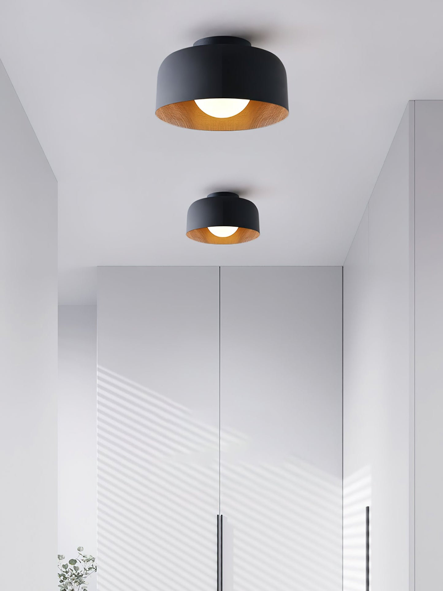 Lumosphere Ceiling Light | Metal, Glass | Wood Grain Hydrographics
