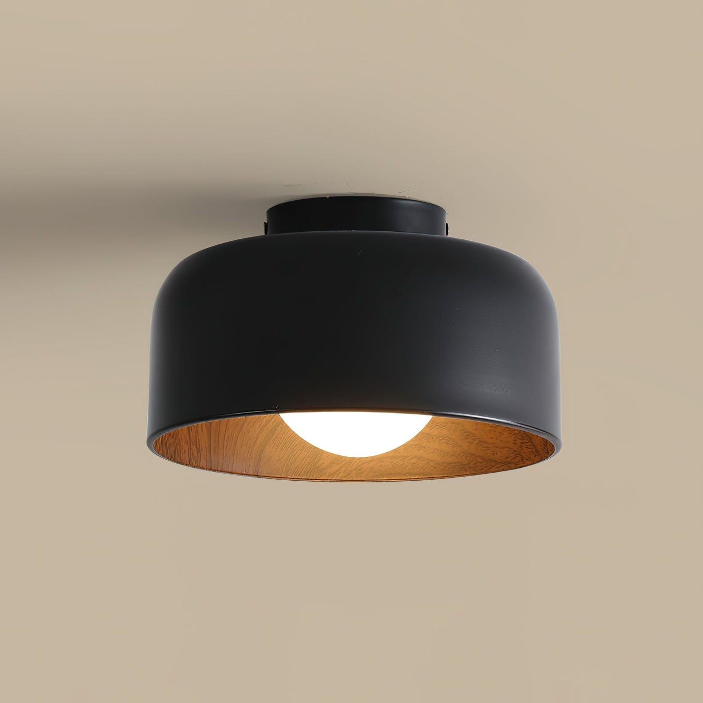Lumosphere Ceiling Light | Metal, Glass | Wood Grain Hydrographics
