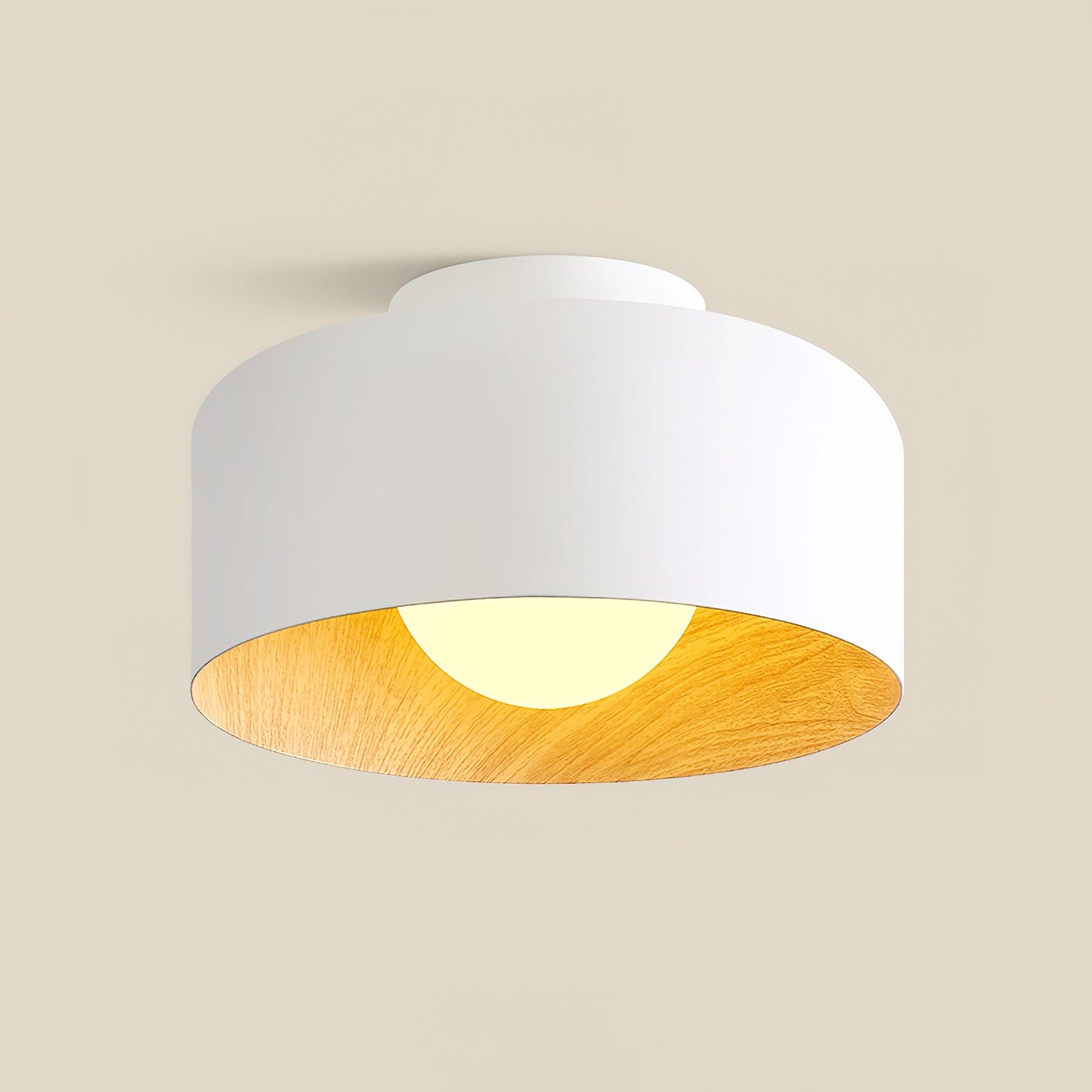 Lumosphere Ceiling Light | Metal, Glass | Wood Grain Hydrographics