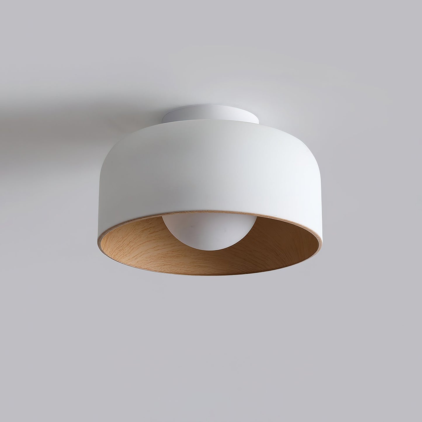 Lumosphere Ceiling Light | Metal, Glass | Wood Grain Hydrographics