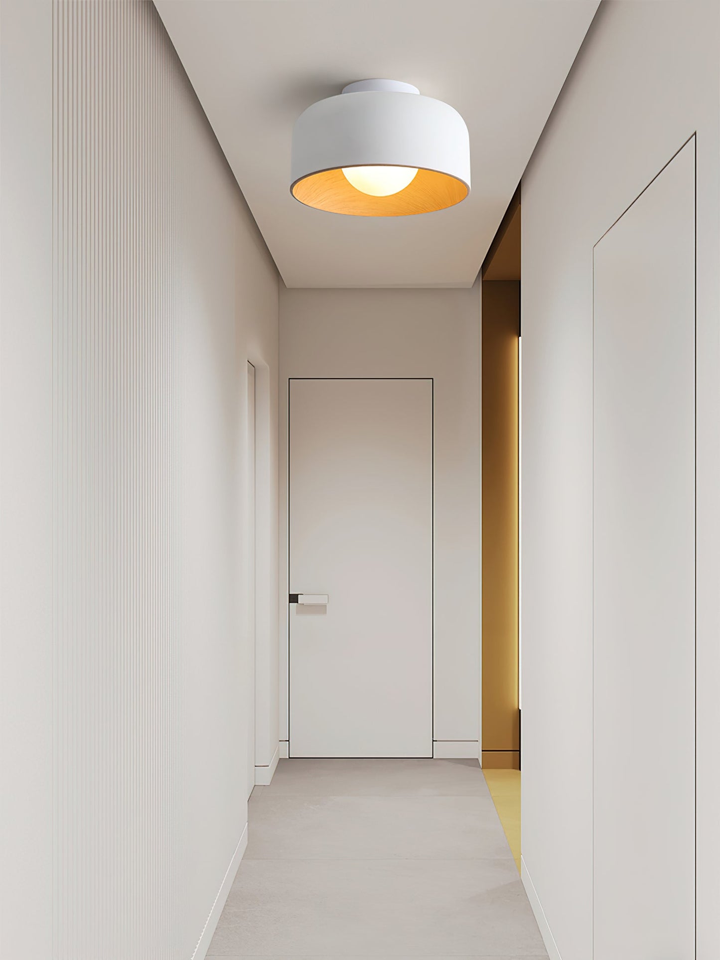 Lumosphere Ceiling Light | Metal, Glass | Wood Grain Hydrographics