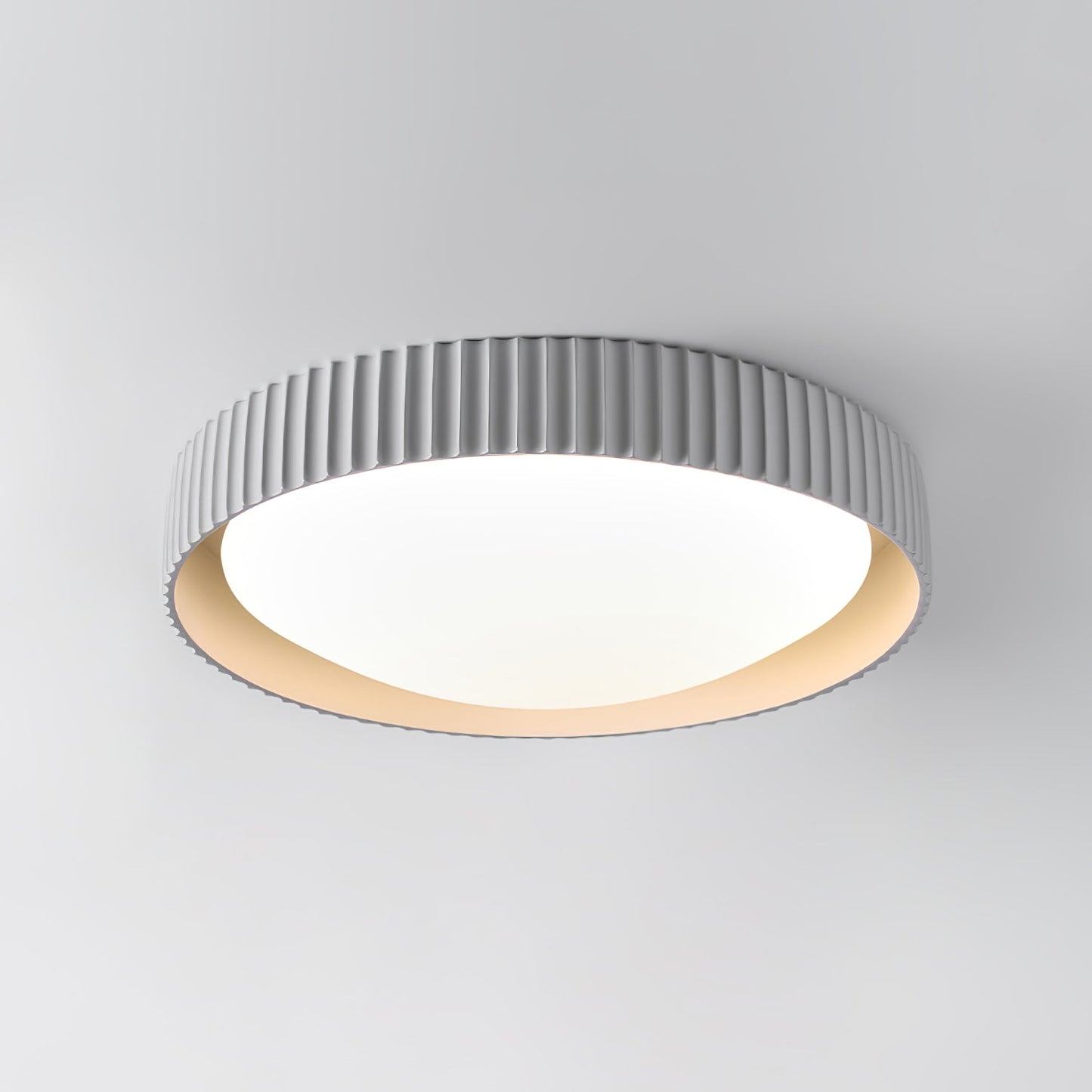 Lunaire Ceiling Light | Acrylic Shade | White
