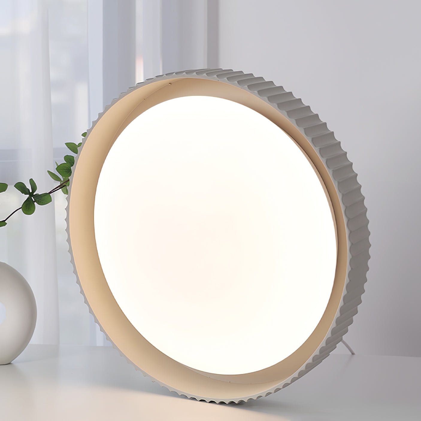 Lunaire Ceiling Light | Acrylic Shade | White
