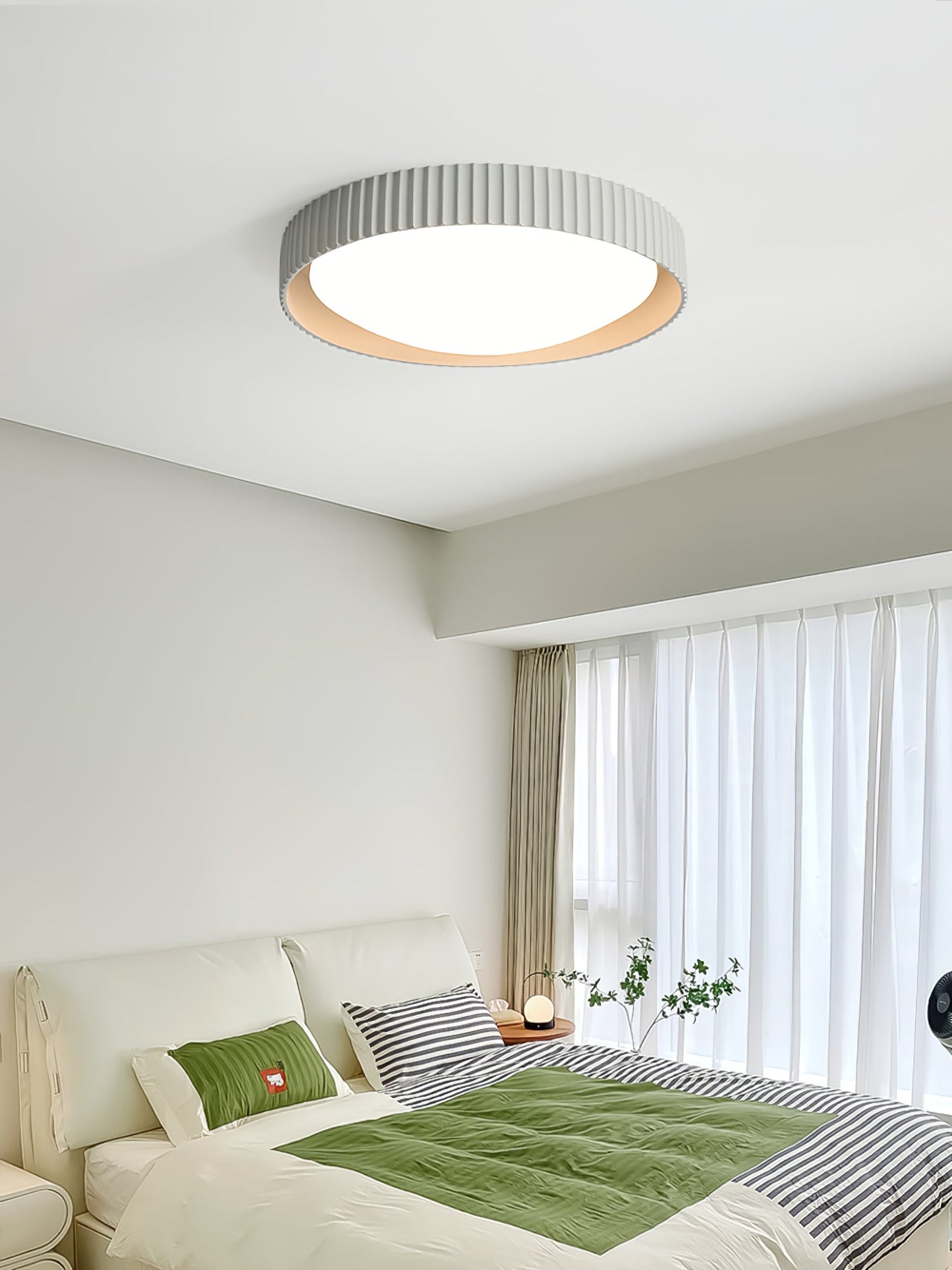 Lunaire Ceiling Light | Acrylic Shade | White