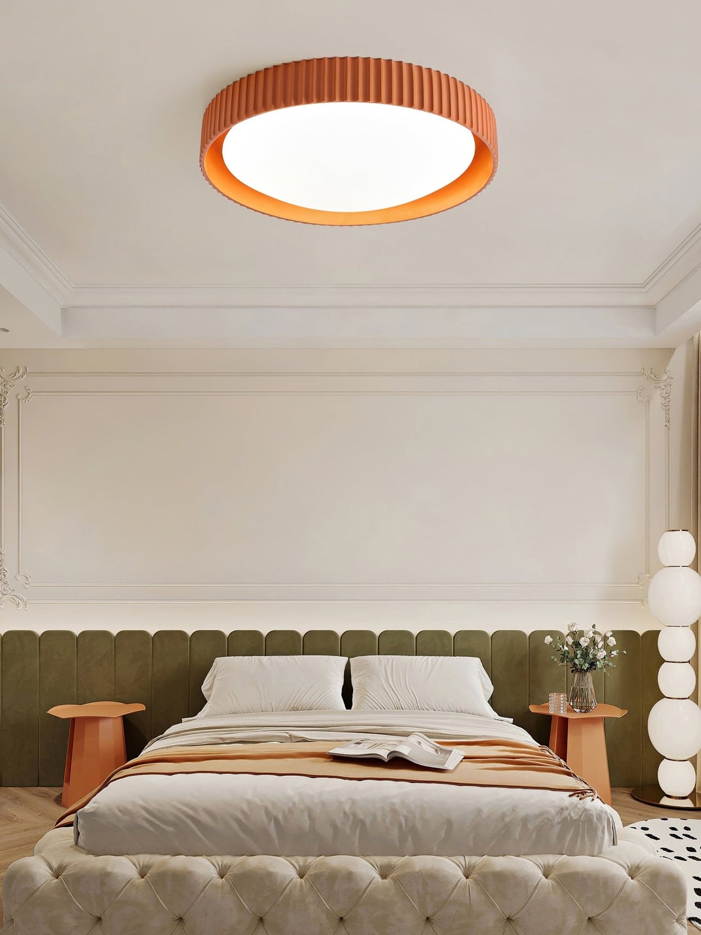 Lunaire Ceiling Light | Acrylic Shade | White