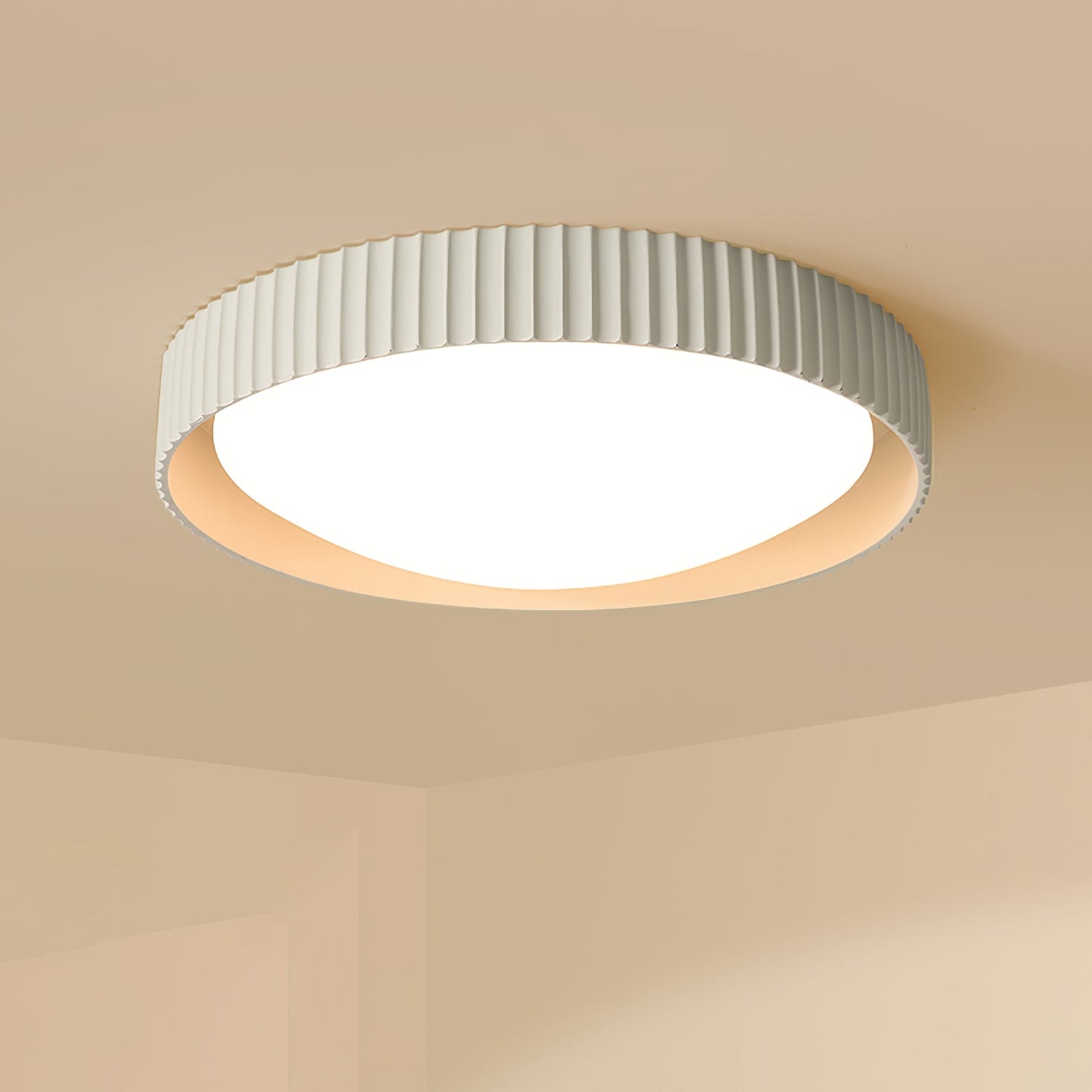 Lunaire Ceiling Light | Acrylic Shade | White
