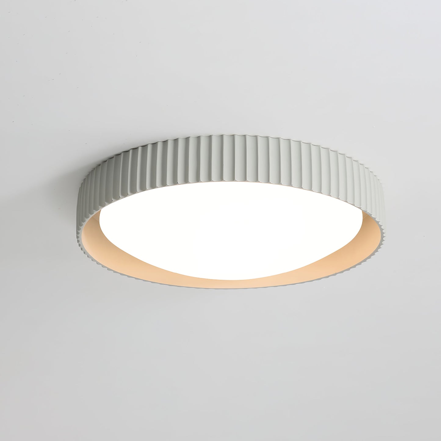 Lunaire Ceiling Light | Acrylic Shade | White