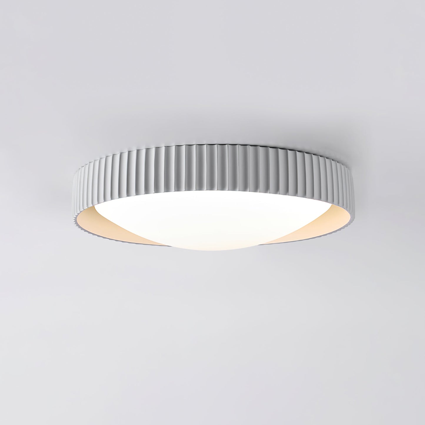 Lunaire Ceiling Light | Acrylic Shade | White