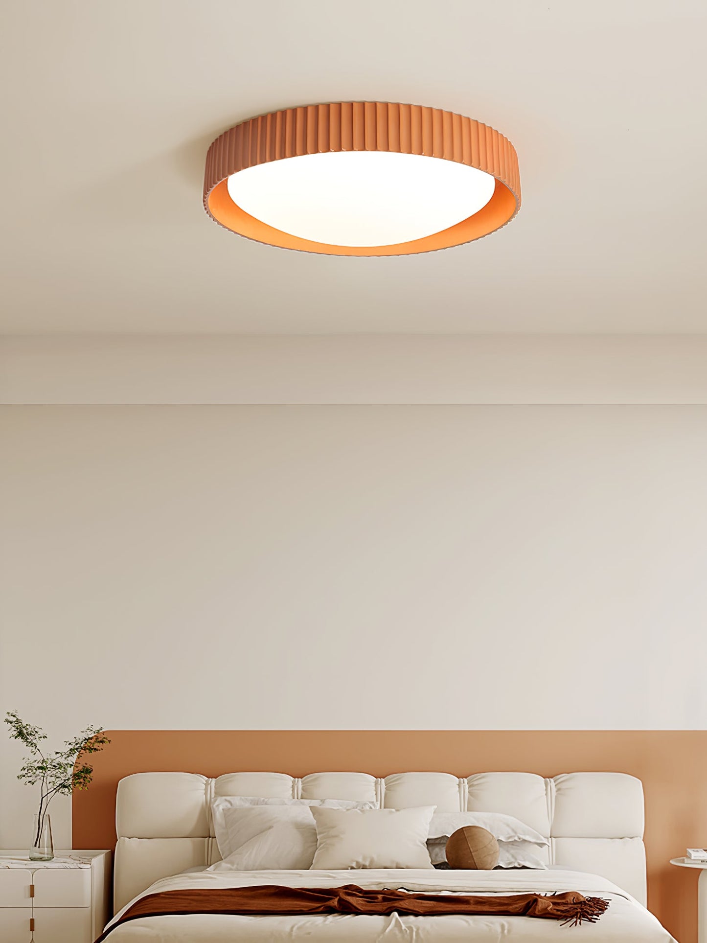 Lunaire Ceiling Light | Acrylic Shade | White