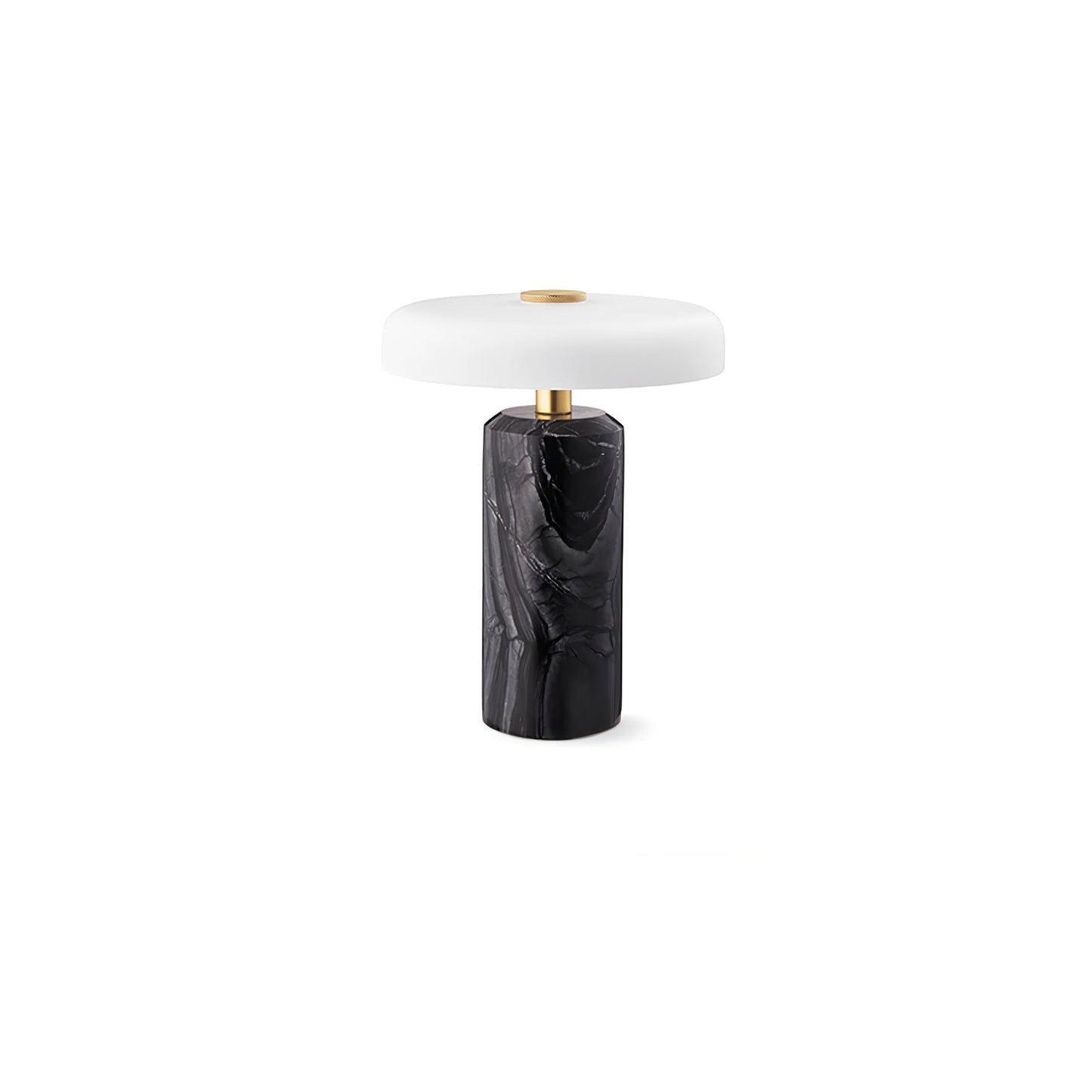 Lunara Marble Table Lamp | Marble & Glass | Black/White/Brown