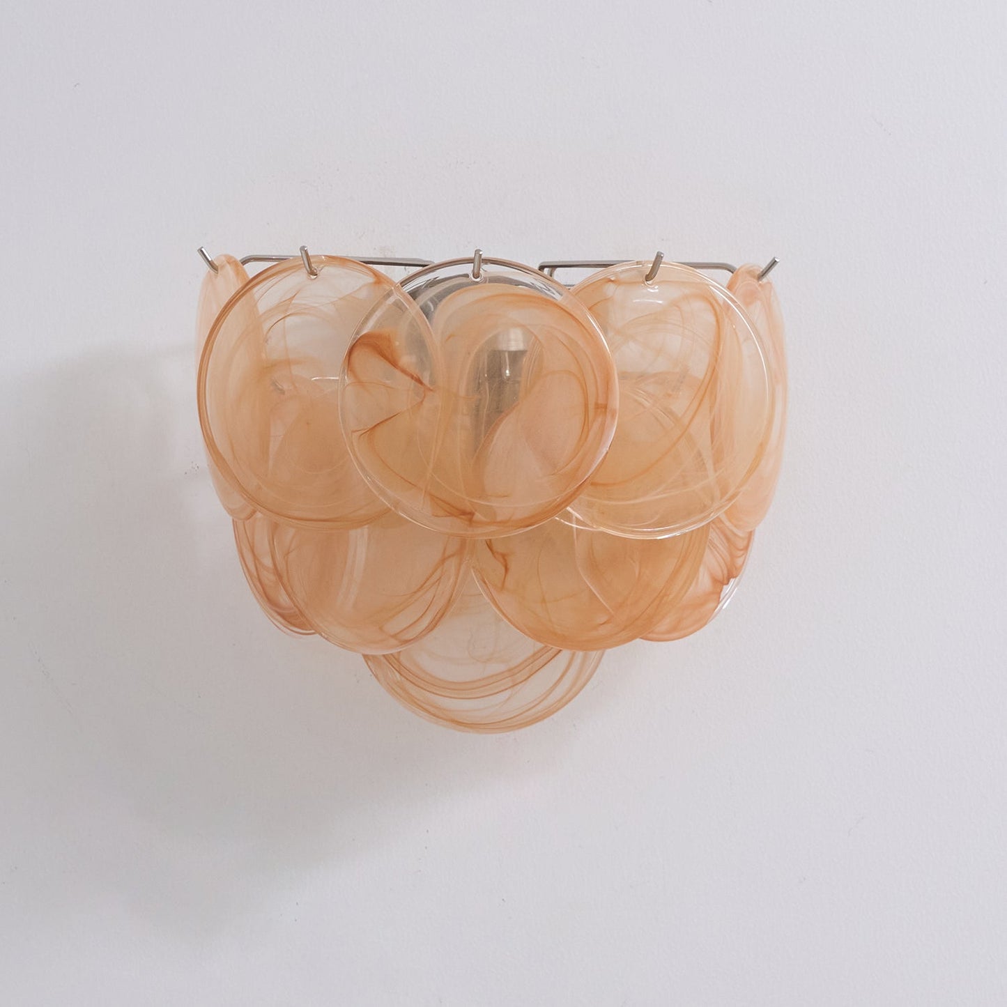 Lunaria Disc Murano Wall Lamp | Murano Glass | Blue, Green, Orange, Pink, White, Clear