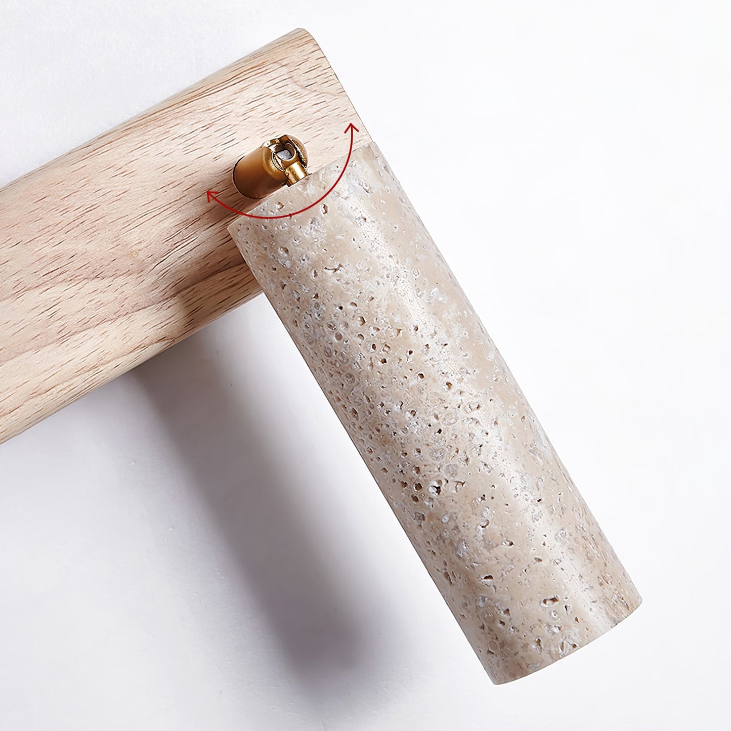 Lustra Torch Wall Lamp | Yellow Travertine | Indoor