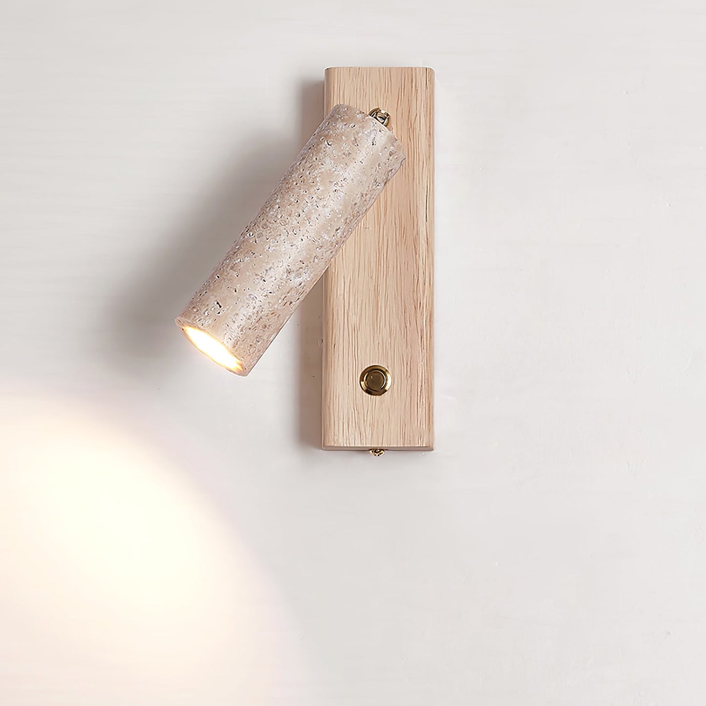 Lustra Torch Wall Lamp | Yellow Travertine | Indoor