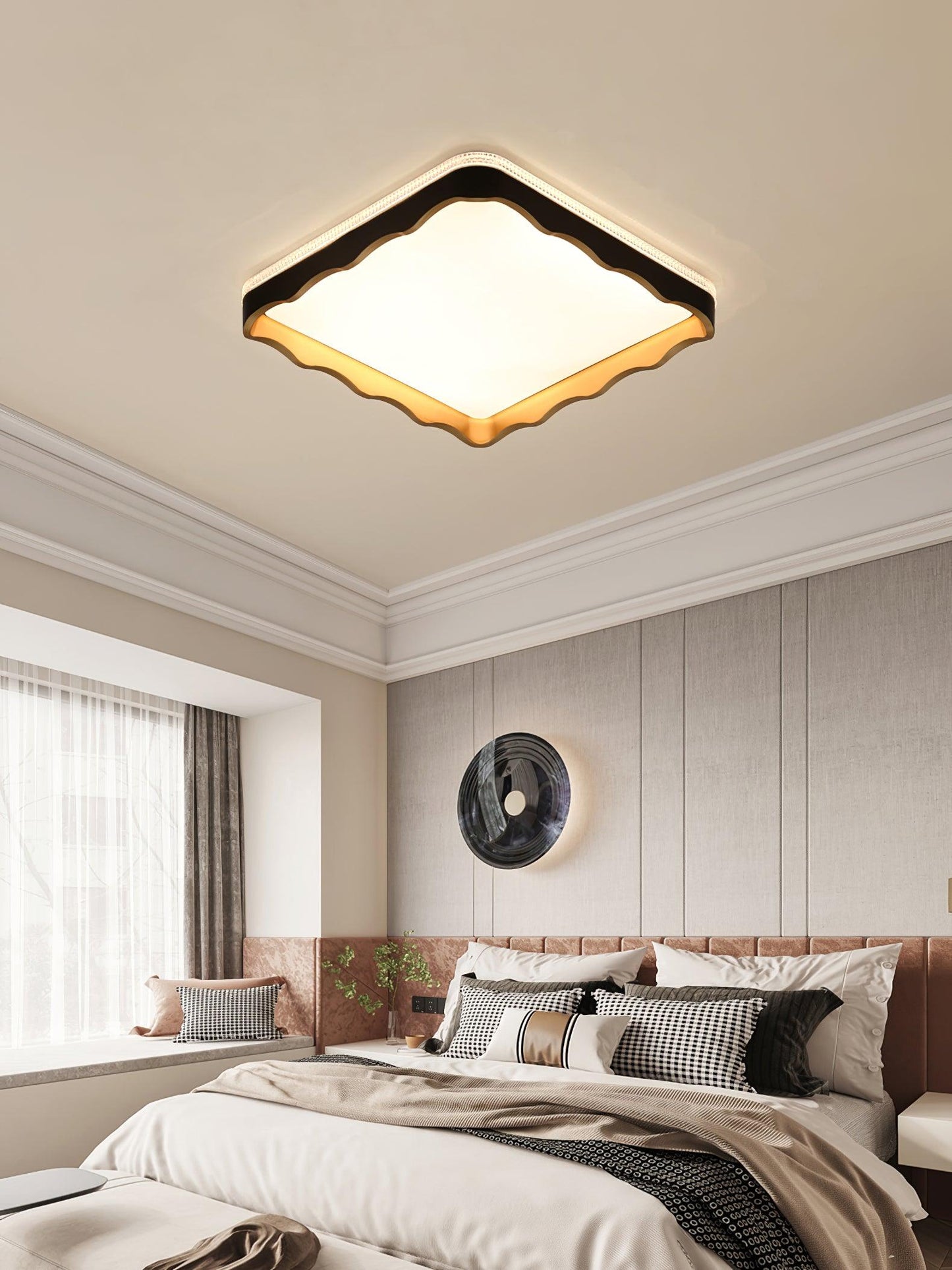 Lyric Ceiling Light | Acrylic & Metal | White or Black
